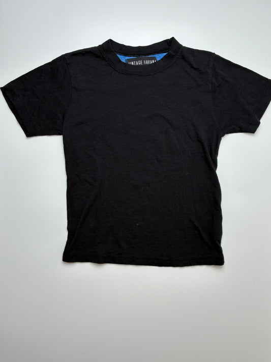 Vintage Havana T-Shirt - Black Blue Shoulder Patch | size 7