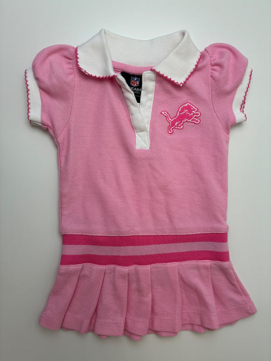 NFL Dress - Pink Detroit Lions Polo | size 12 Months