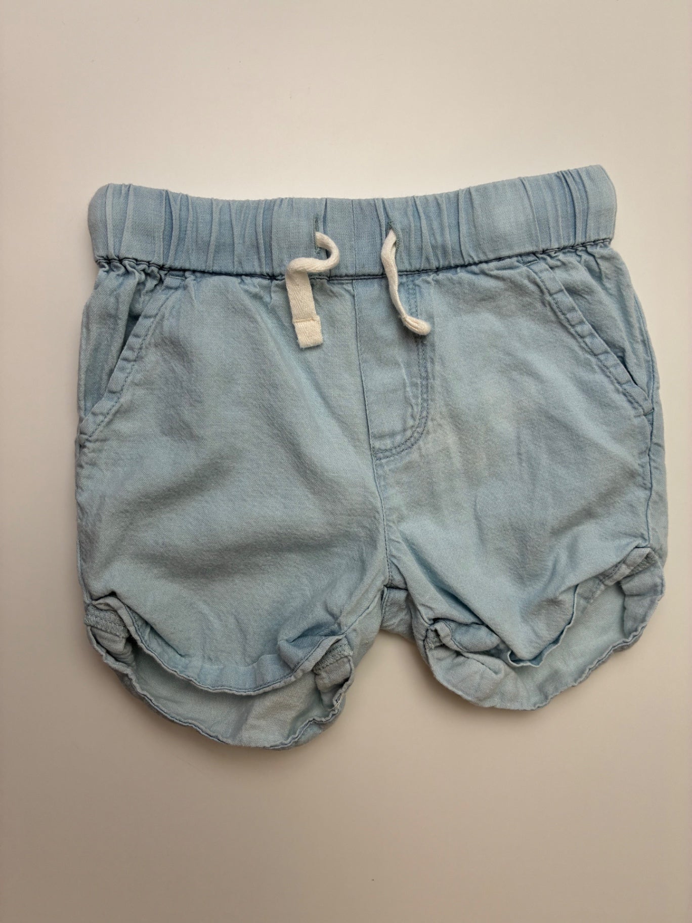 Nordstrom Shorts - Blue Chambray 100% Cotton | size 9 Months