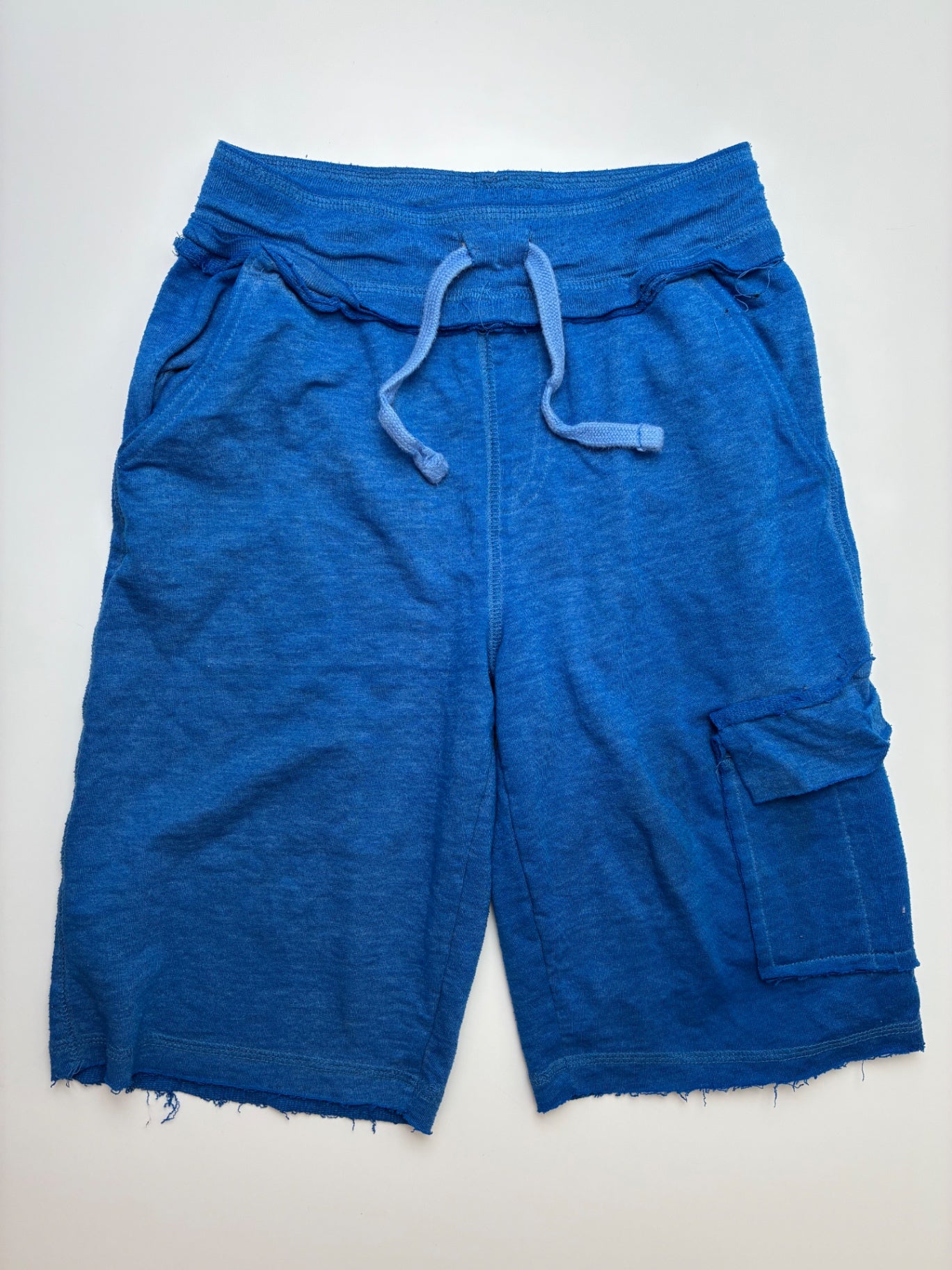 Mish Boys Shorts - Blue Heathered Comfy Shorts | size 7