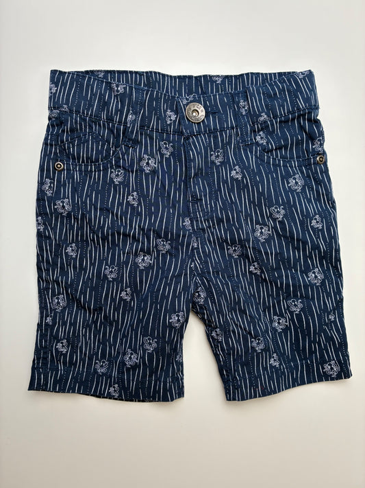 3 Pommes Shorts - Navy Blue Octopus Chinos | size 4T/5T