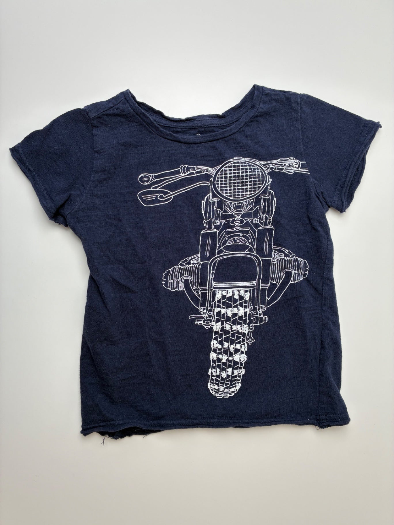 EGG New York T-Shirt - Navy Blue Motorcycle | size 4T