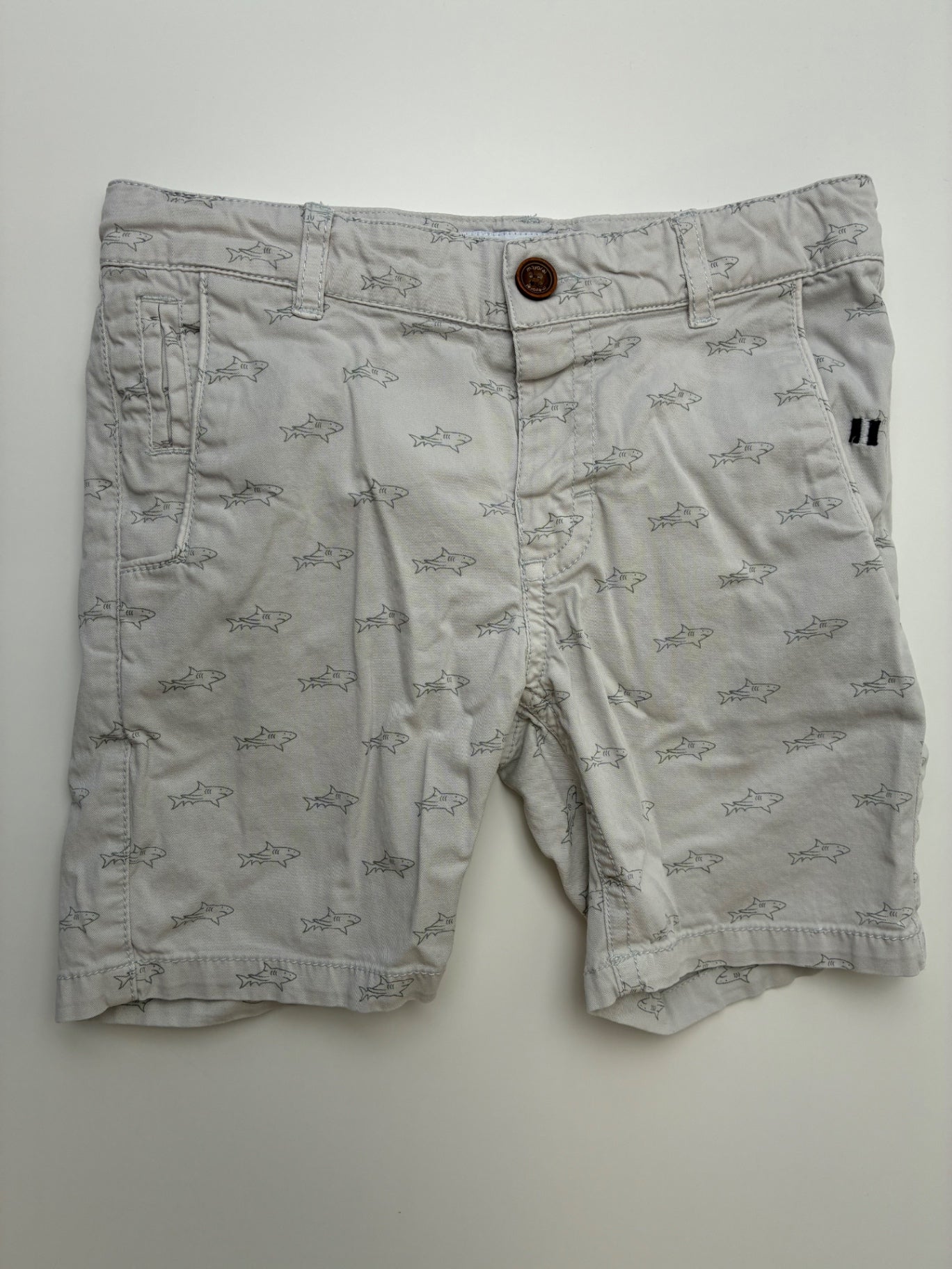 Mayoral Shorts - Gray Shark Chinos | size 3T