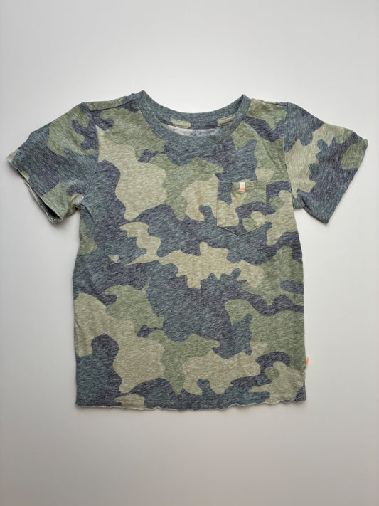 EGG New York T-Shirt - Green Heathered Camouflage | size 5T