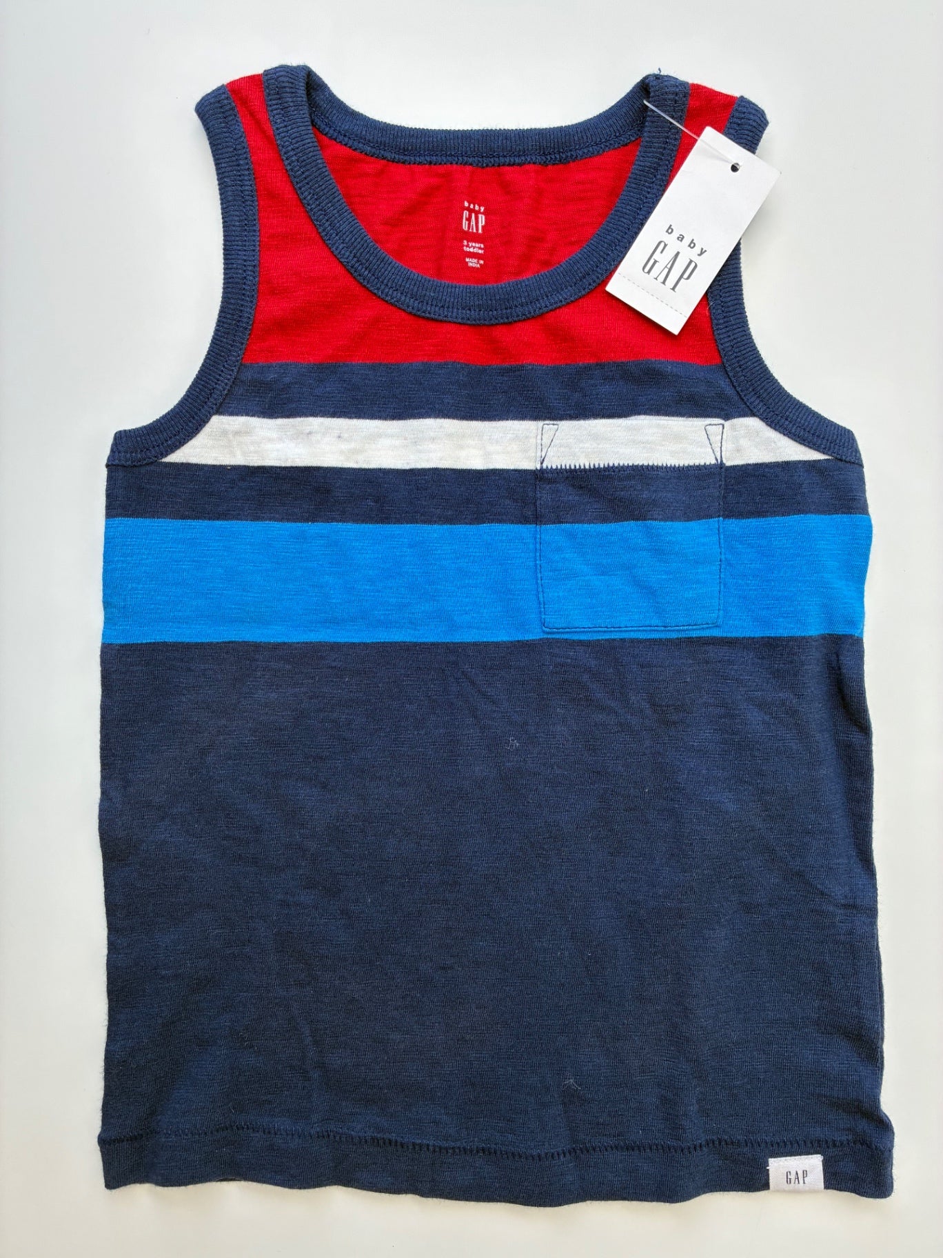 Baby Gap Tank Top - Navy Blue Striped Sleeveless | size 3T