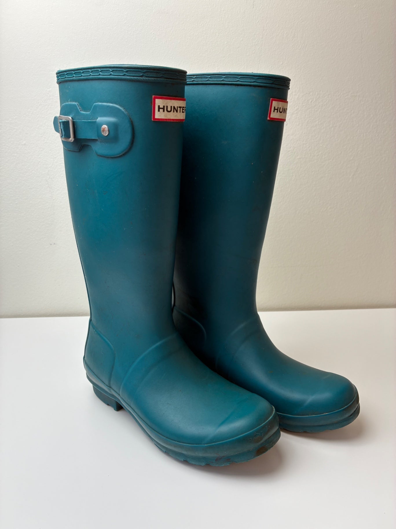 Hunter Shoes - Blue Rain Boots | size Shoe 5