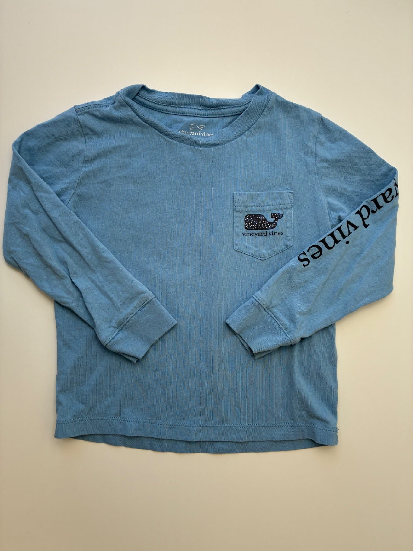 Vineyard Vines Long Sleeve T-Shirt - Blue Constellation Whale | size 4T