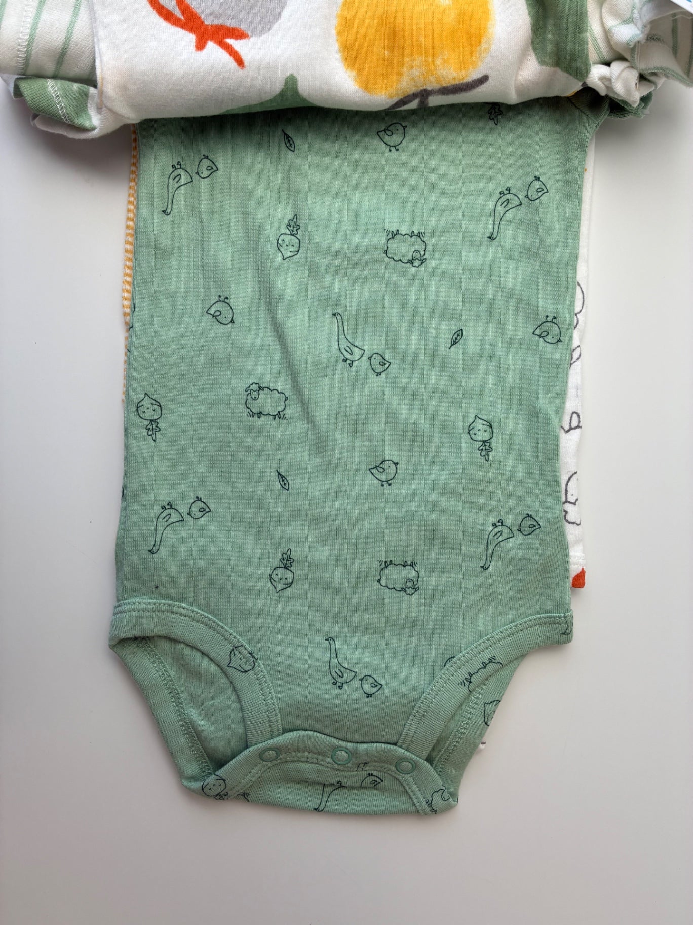 Carter's Onesie - Yellow/Green Set of 5 | size 9 Months