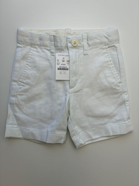 Crewcuts Shorts - White Chino | size 3T
