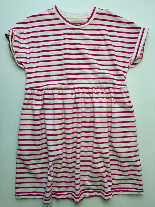 Vineyard Vines Dress - Pink Striped | size 7/8