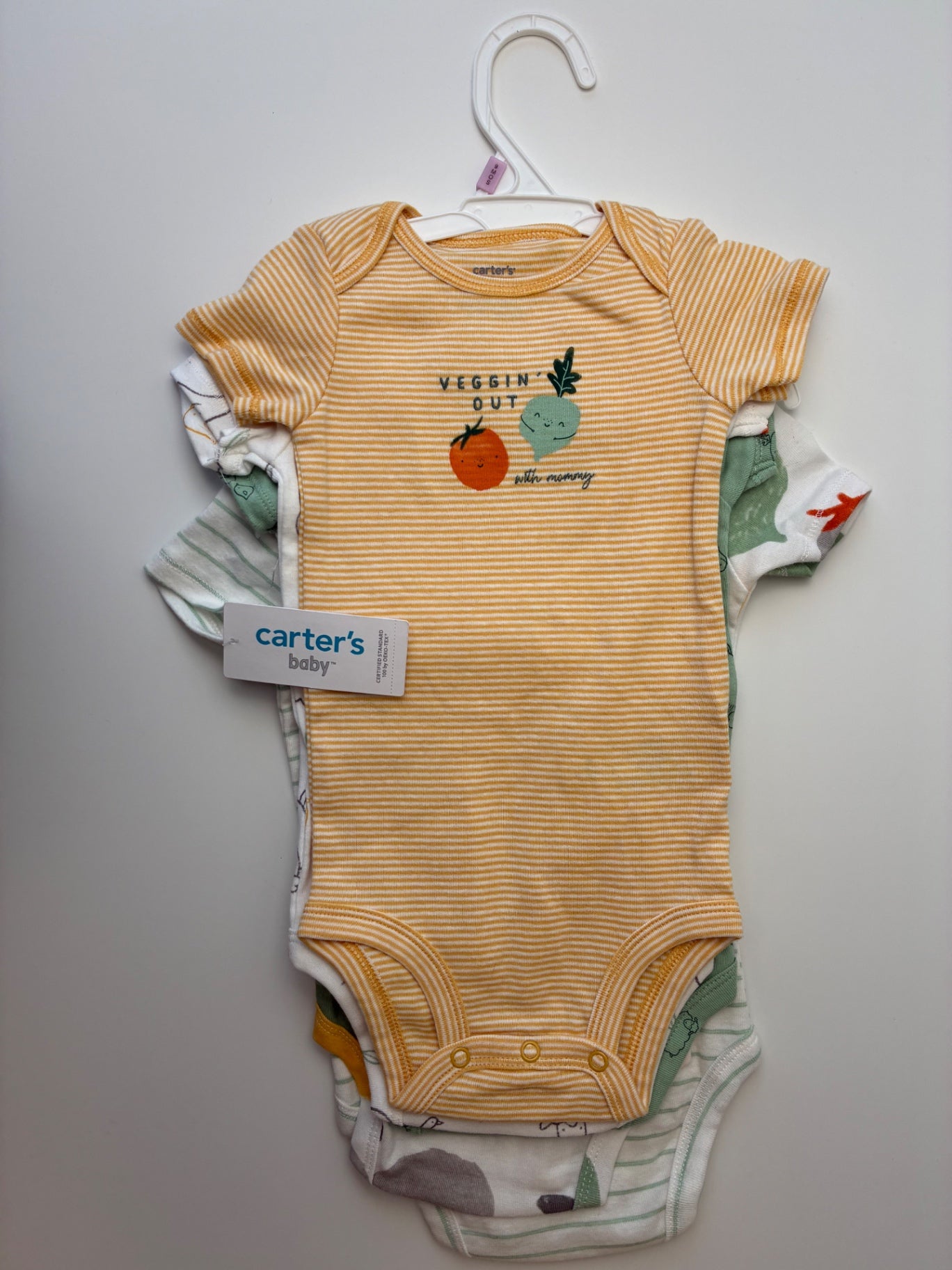 Carter's Onesie - Yellow/Green Set of 5 | size 9 Months