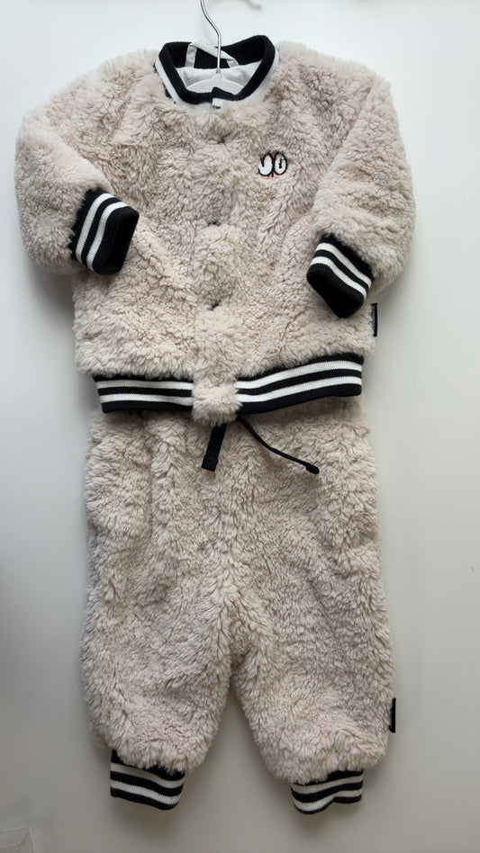 Nununu | 3 - 6 Months | 2 PC - Cream - Sherpa Set