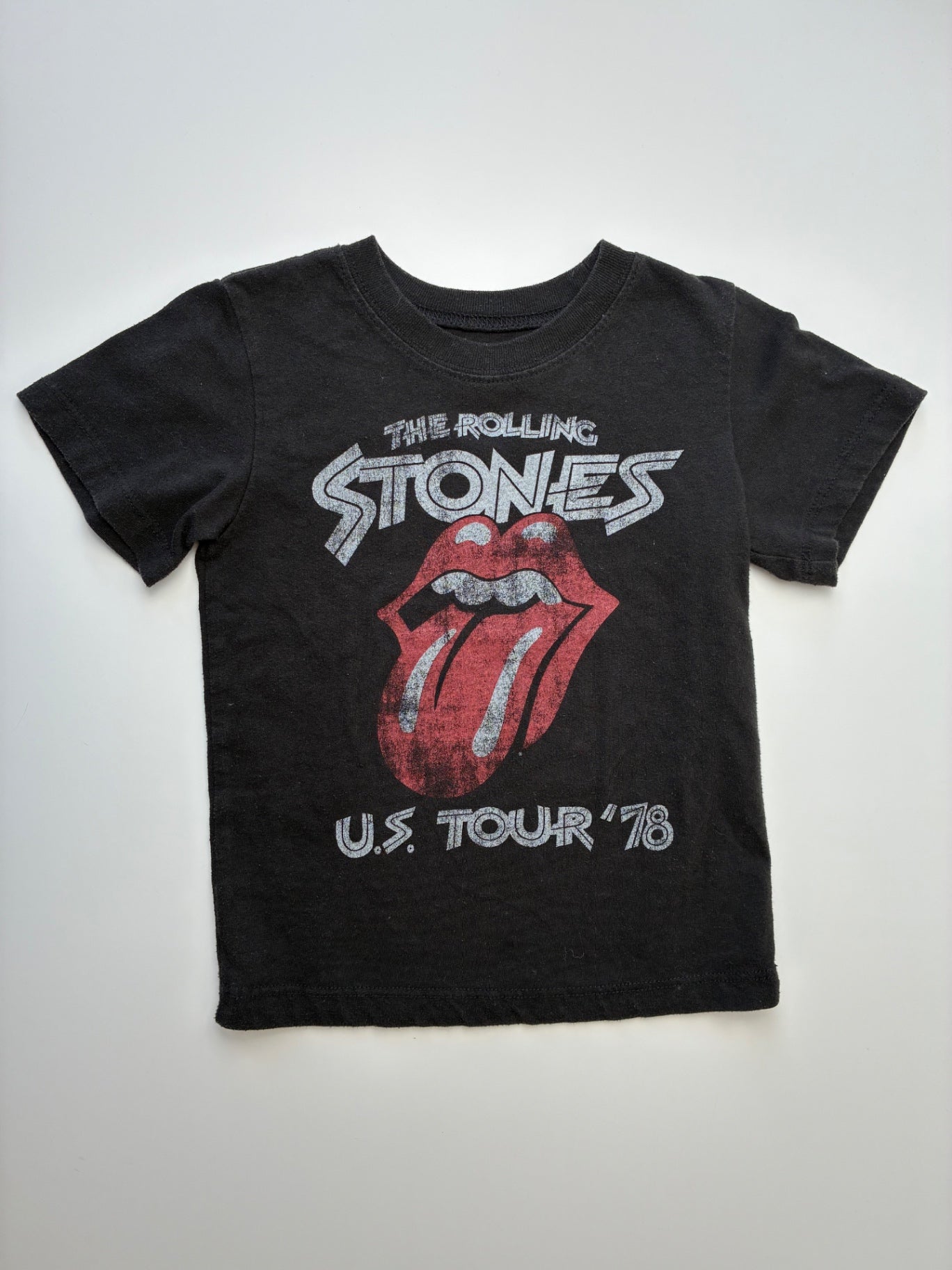 The Rolling Stones T-Shirt - Black Logo Graphic | size 2T