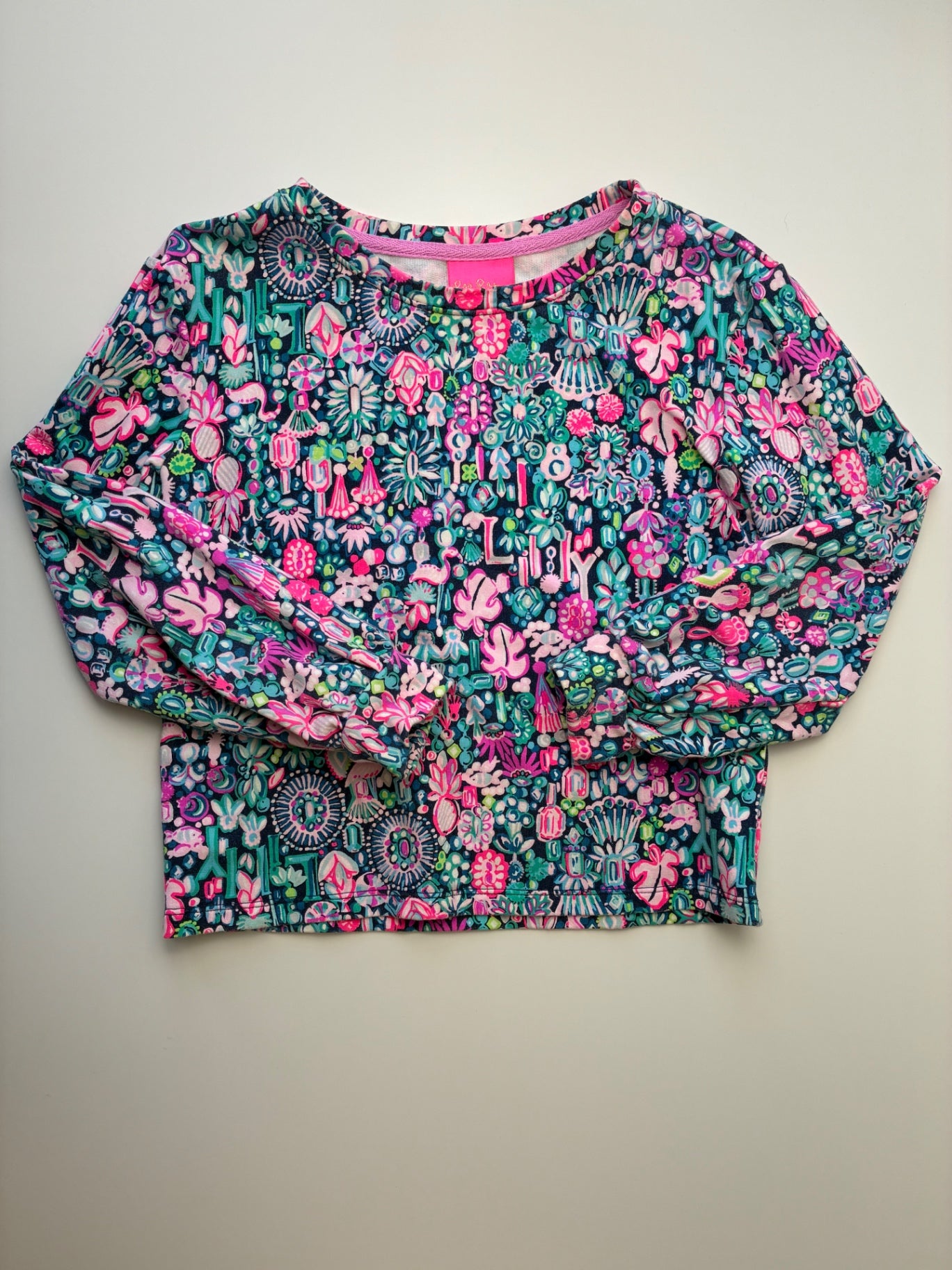 Lilly Pulitzer Shirt - Multicolor Floral Long Sleeve | size 6/7