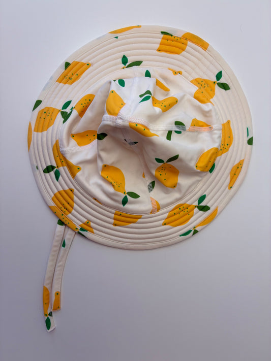 Hanna Andersson Hat - Cream Lemon Sun Hat | size 6/7