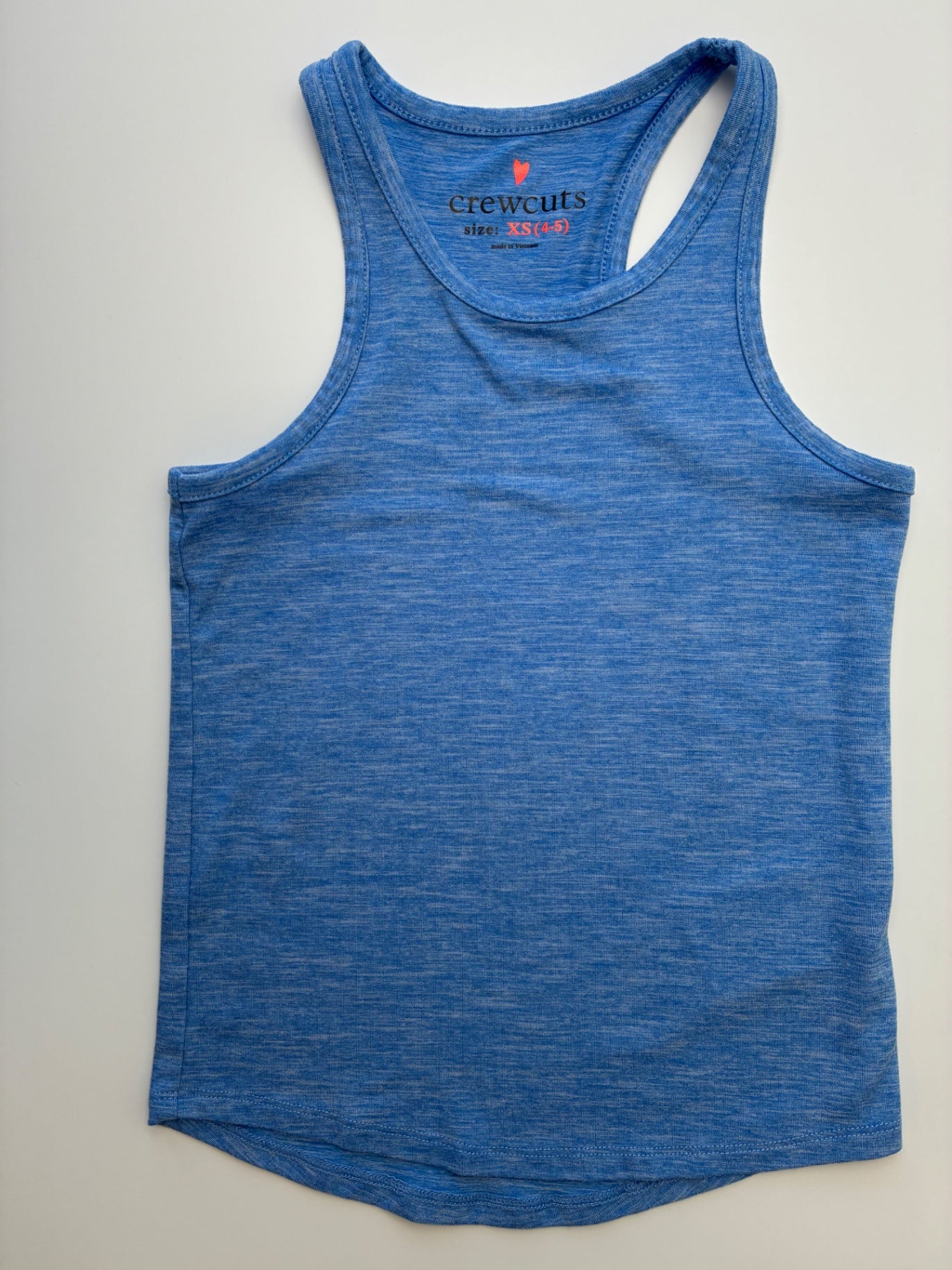 Crewcuts Tank Top - Blue Heathered Racerback | size 4T/5T