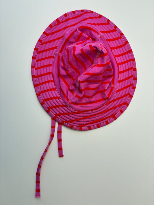 Hanna Andersson Hat - Pink Striped Sun Hat | size 6/7