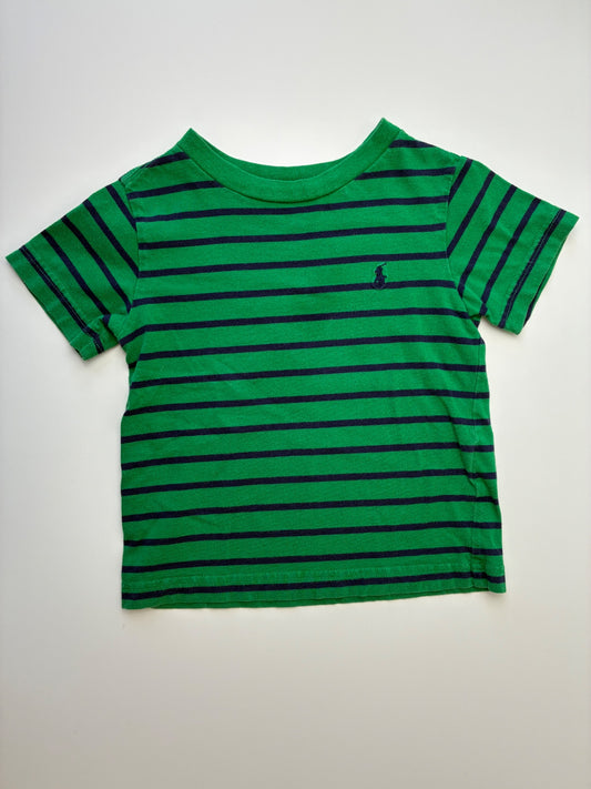 Polo Ralph Lauren T-Shirt - Green Striped | size 2T