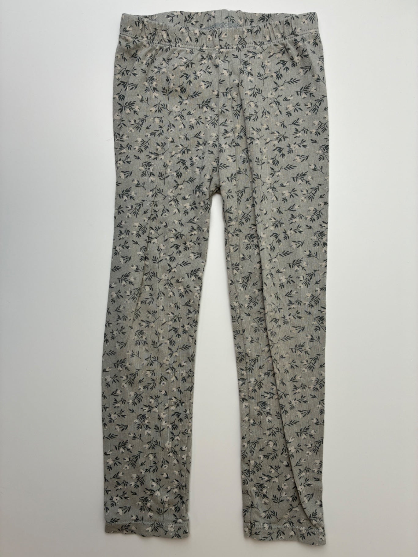 Rylee + Cru Leggings - Gray Floral | size 4T/5T