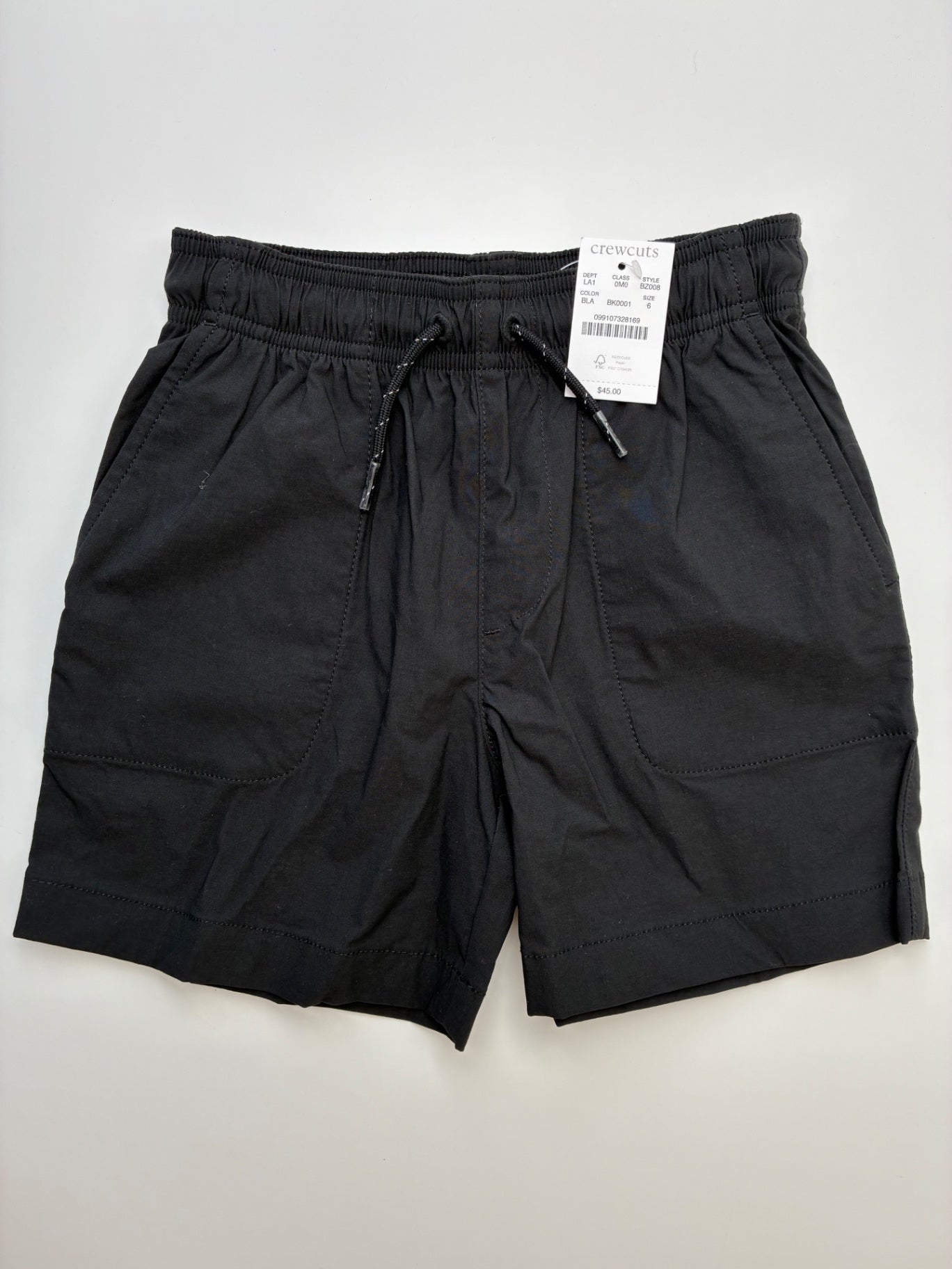 Crewcuts Shorts - Black Tech Dock Short | size 6