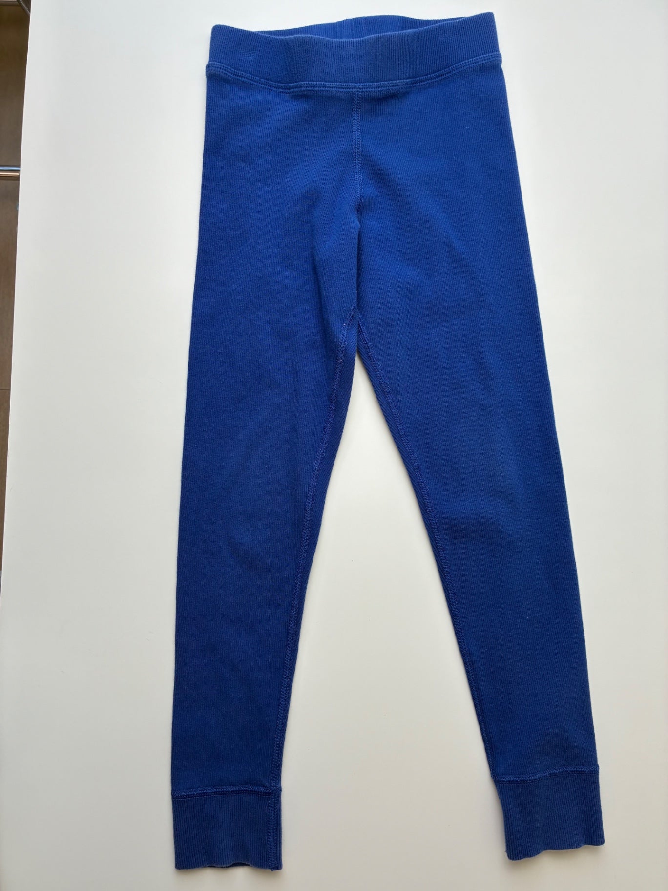 Hanna Andersson Leggings - Blue Ribbed | size 6/7