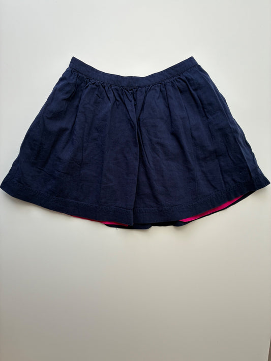 Primary Skirt - Navy Blue/Pink Reversible | size 4T/5T