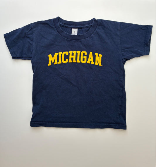 Gildan T-Shirt - Navy Blue Michigan | size 5T