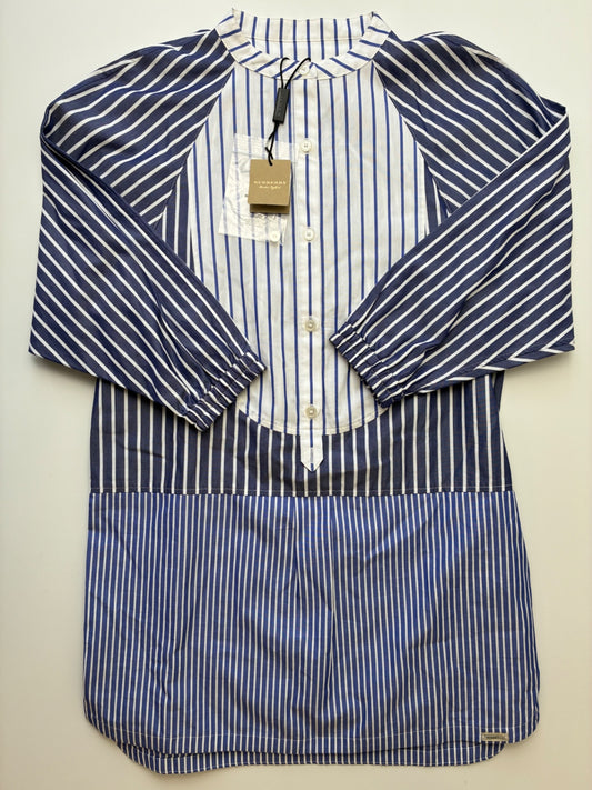 Burberry Dress - Blue Striped Button Up | size 10