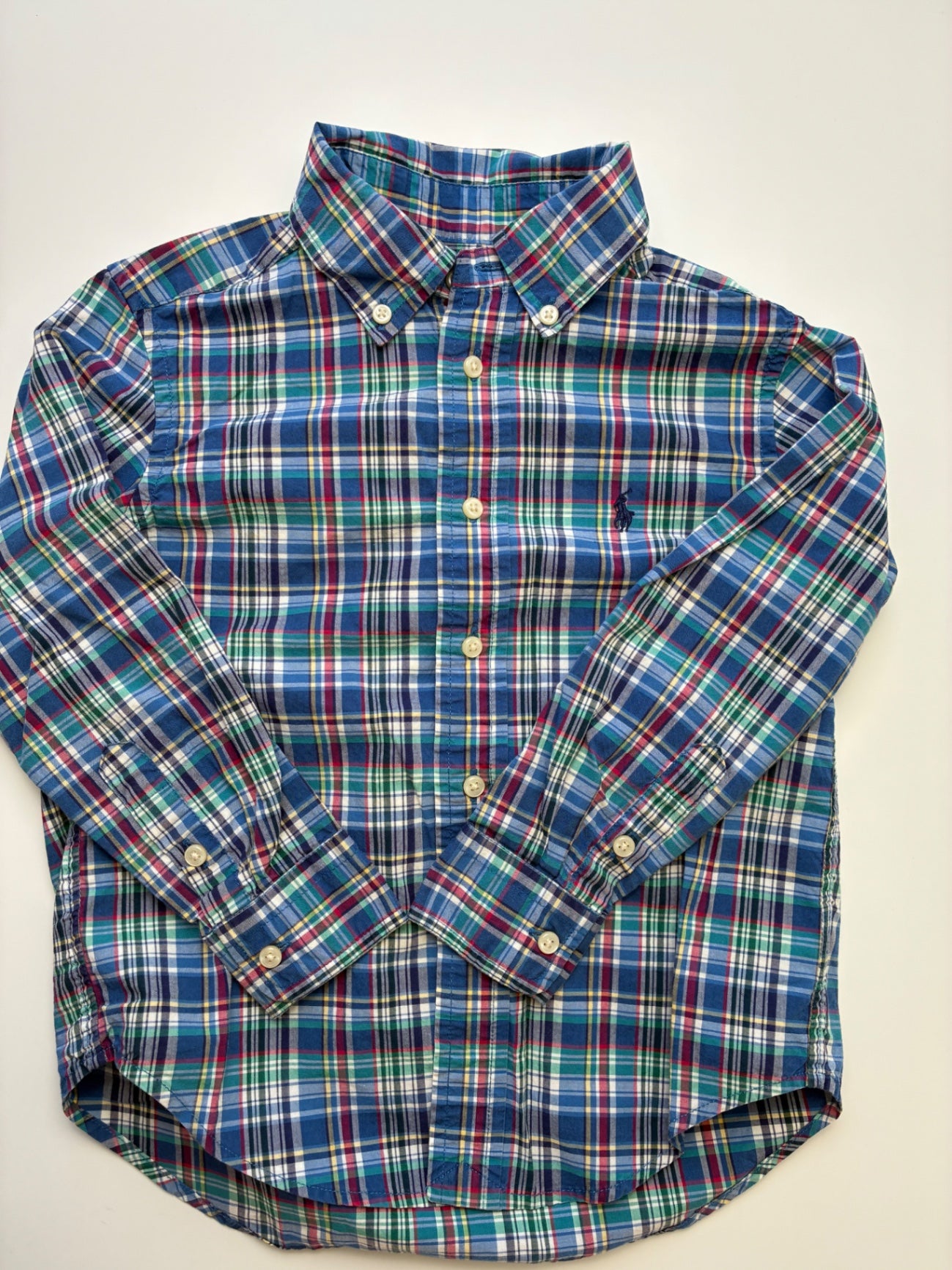 Ralph Lauren Shirt - Multicolor Plaid Button Down | size 4T