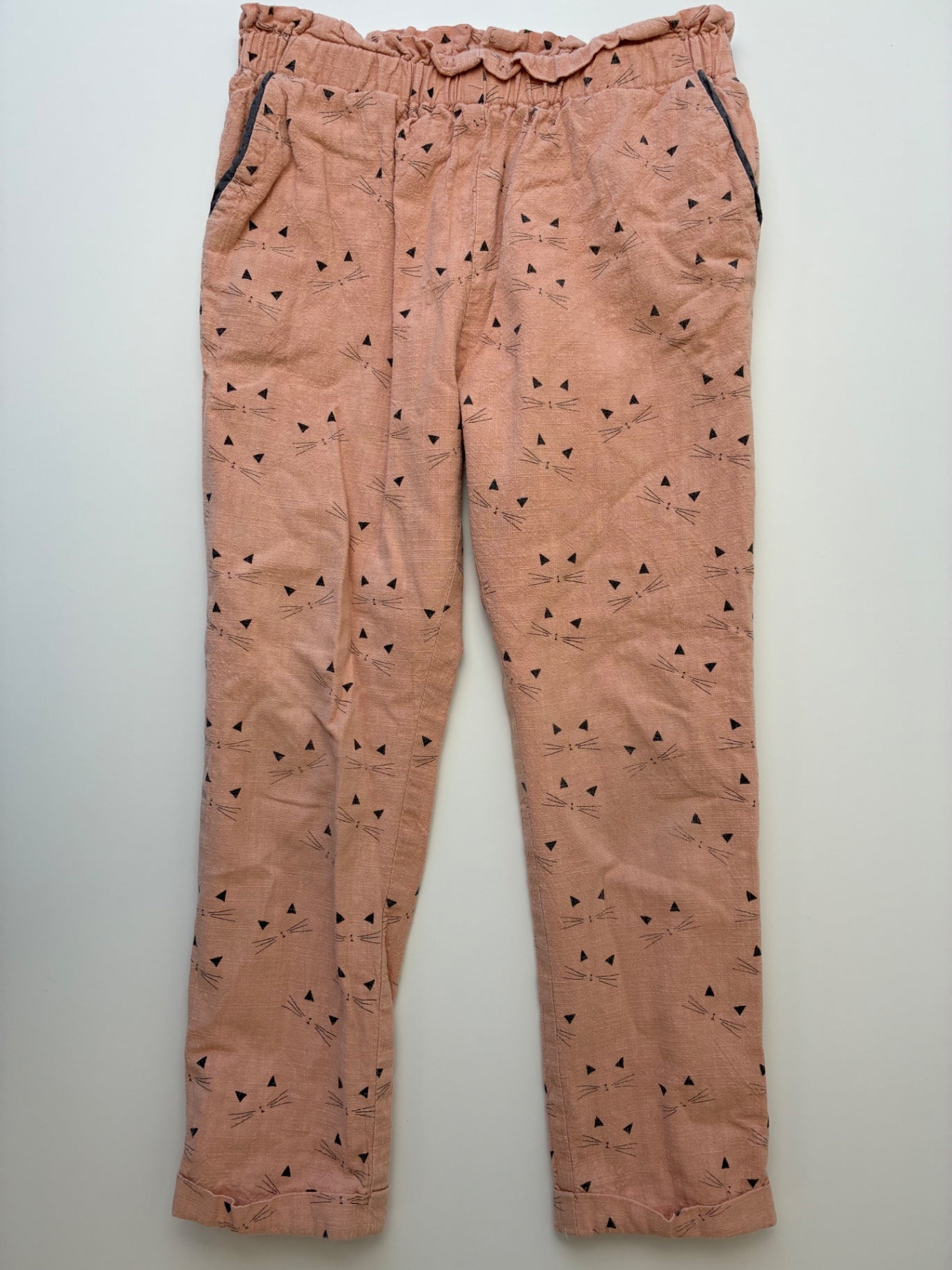 Louise Misha Pants - Pink Cat Faces 100% Cotton | size 6