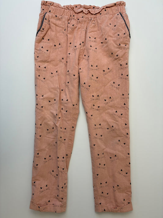 Louise Misha Pants - Pink Cat Faces 100% Cotton | size 6