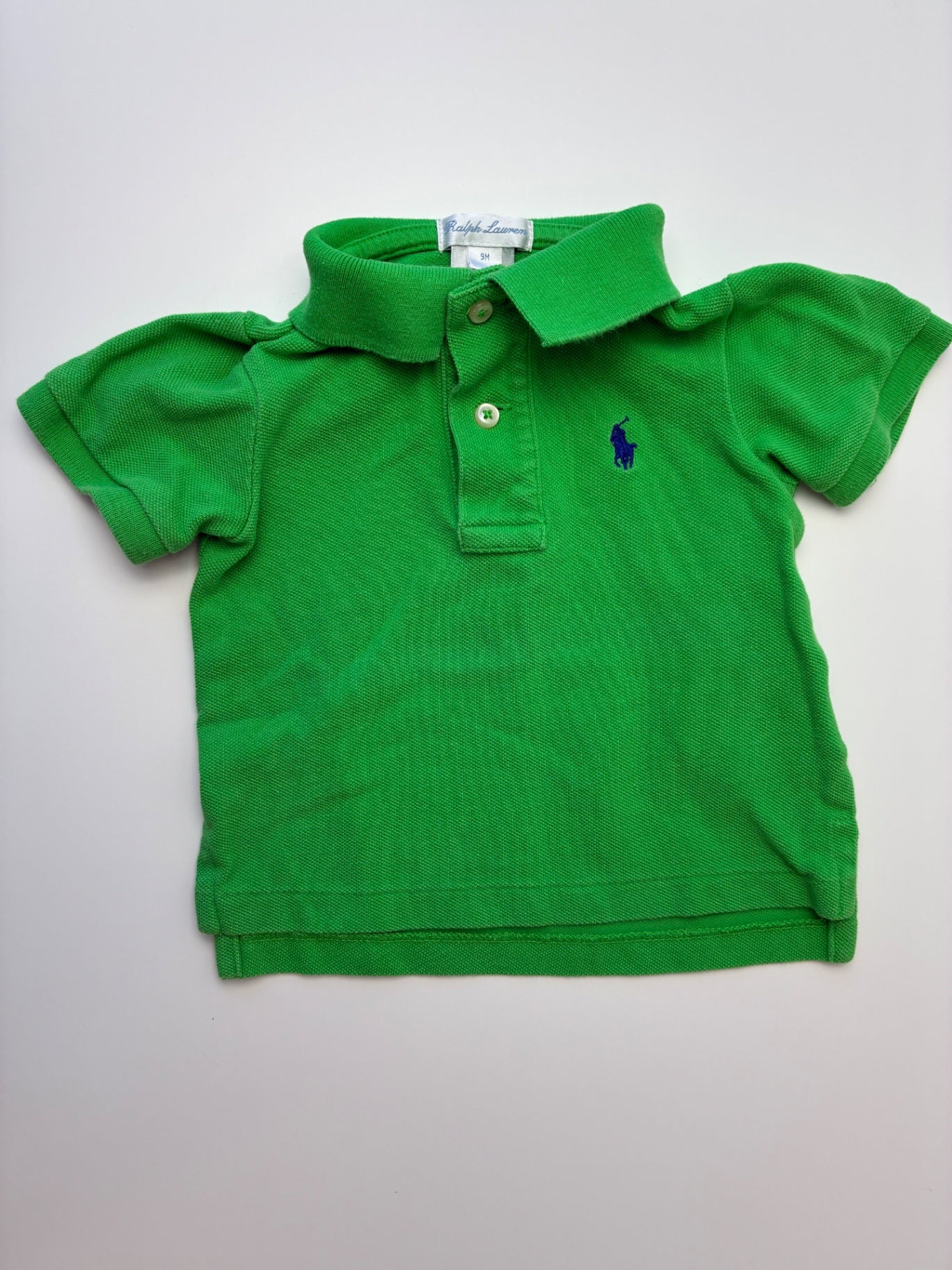 Ralph Lauren Shirt - Green Polo | size 9 Months