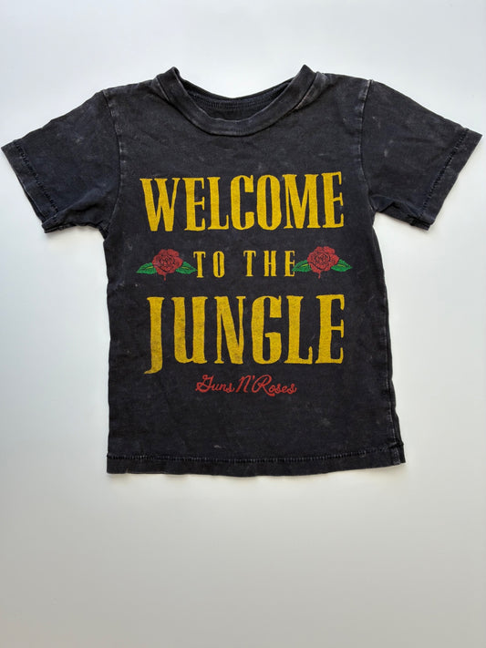 Crewcuts T-Shirt - Black 'Welcome to the Jungle' 100% Cotton | size 2T
