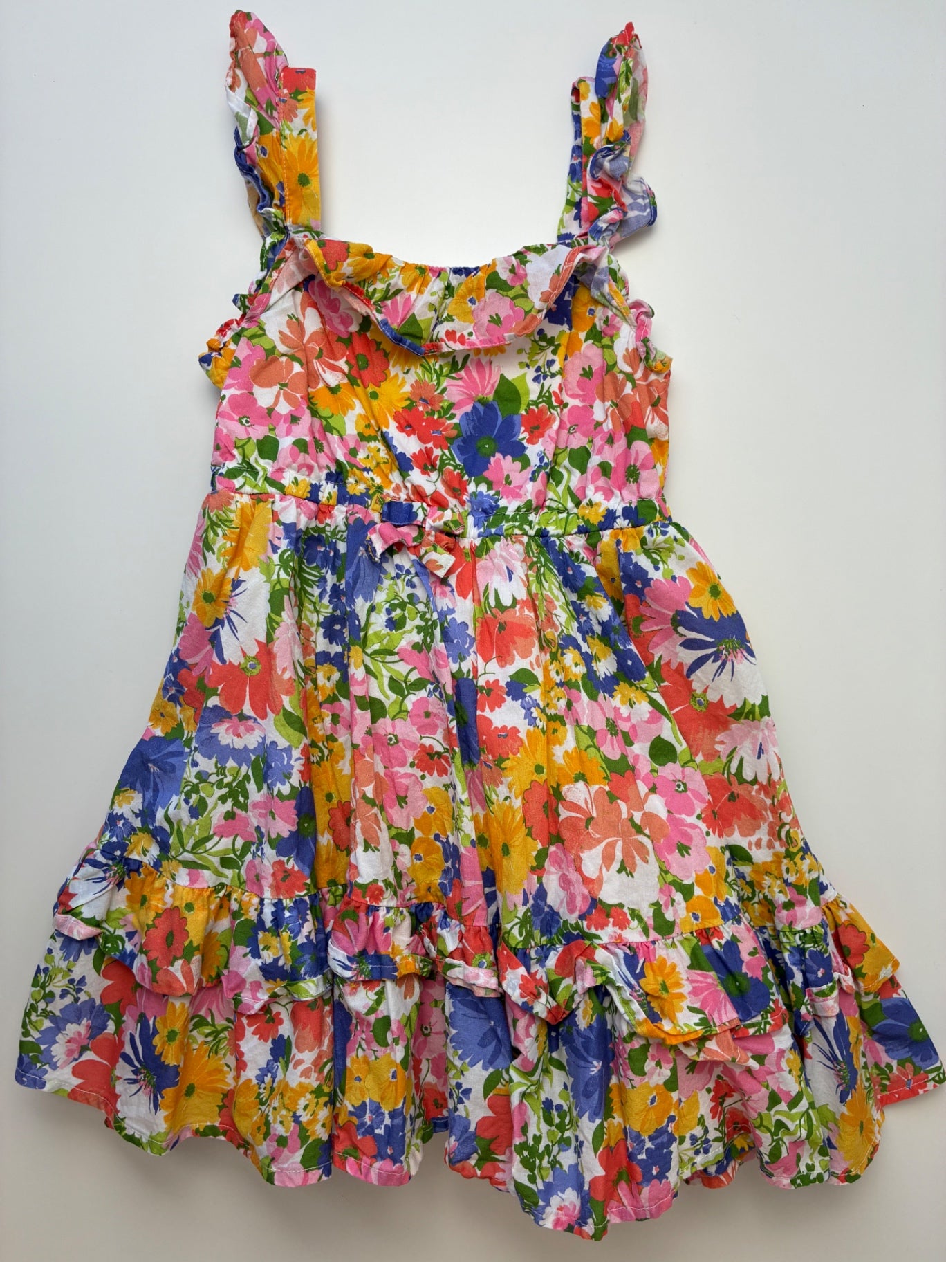 Janie and Jack Dress - Multicolor Floral Sleeveless | size 5T