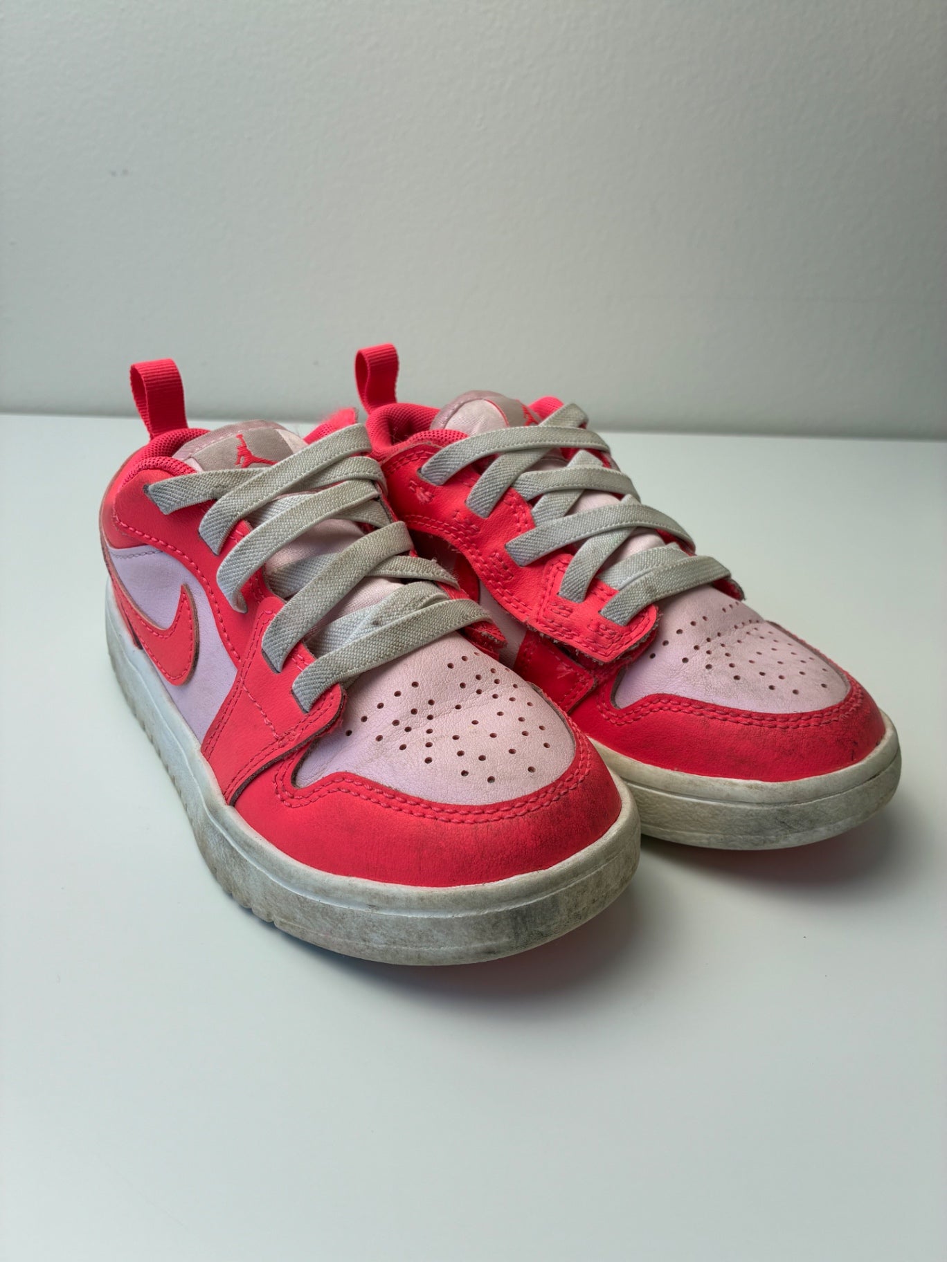 Nike Shoes - Pink Air Jordan 1 Low Alt Velcro Sneakers | size Shoe 12