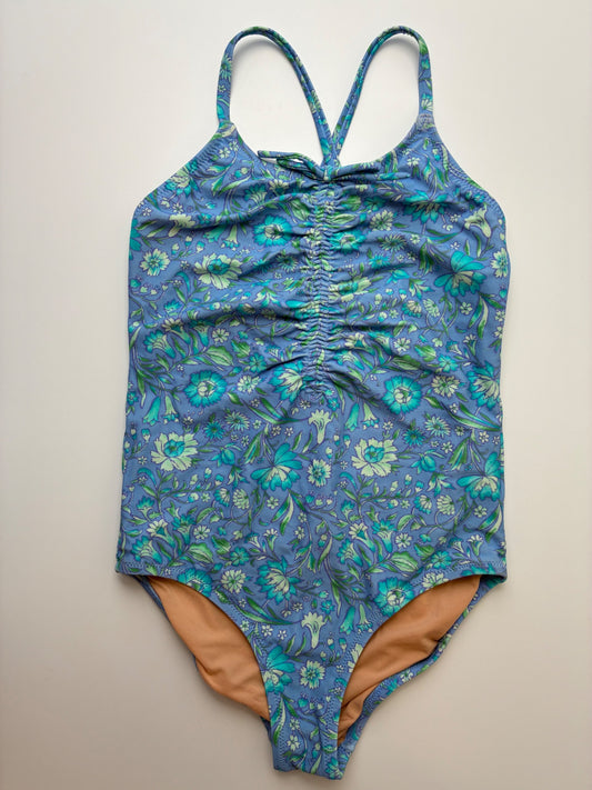 Crewcuts Swimsuit - Purple Floral One Piece | size 8
