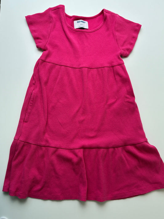 Old Navy Dress - Pink Ribbed | size 6/7