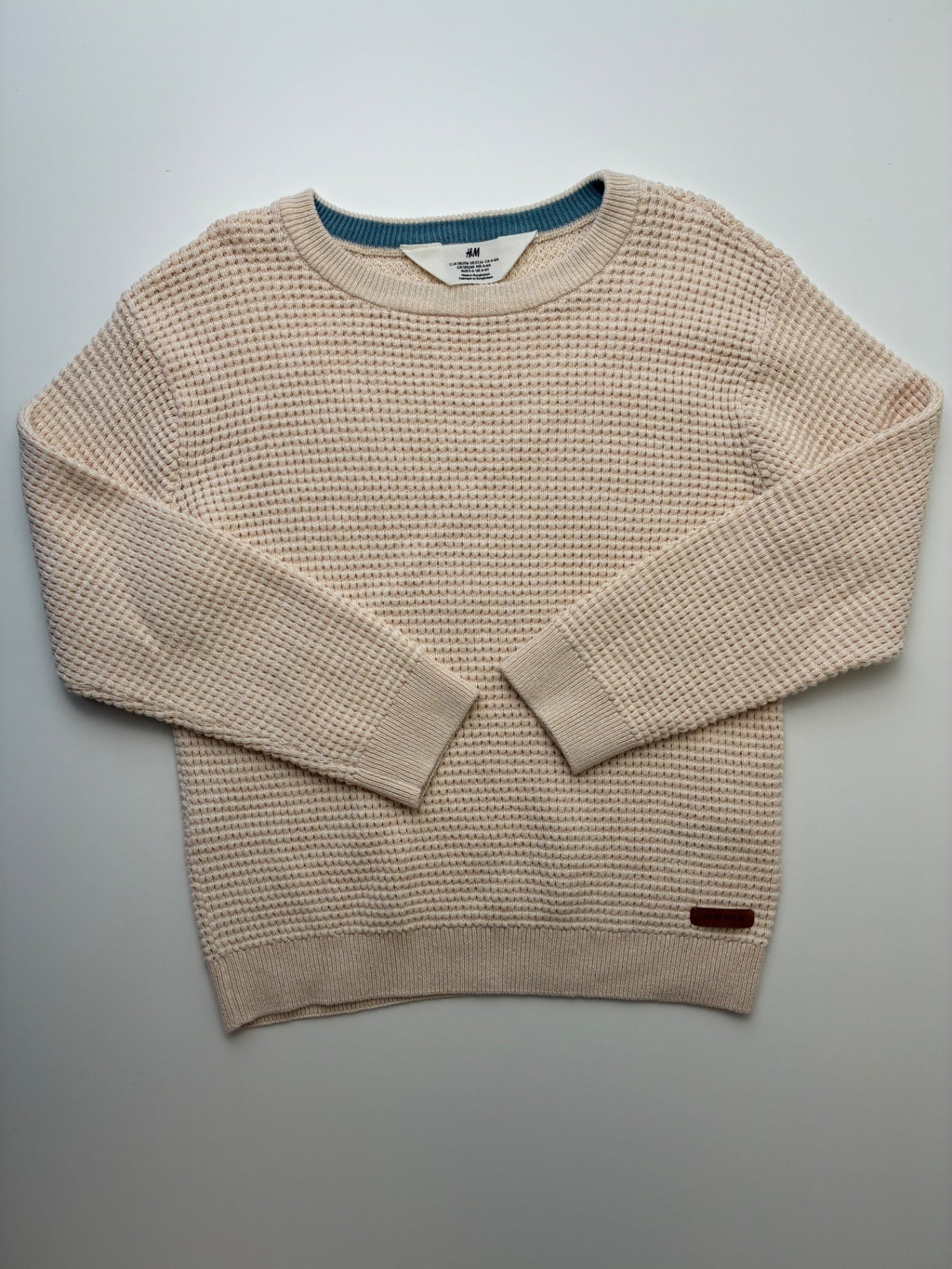 H&M Sweater - Cream Knit 100% Cotton | size 5T/6