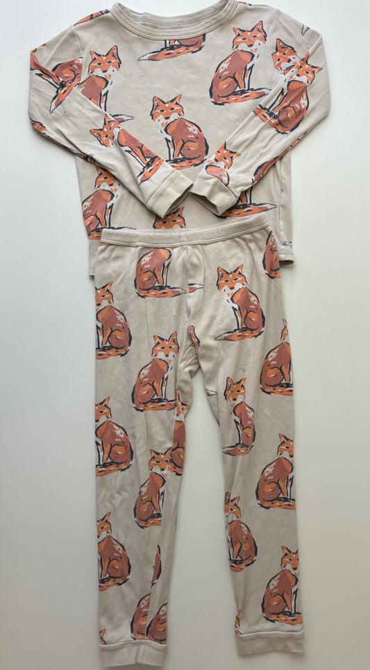 Tea 2 Piece Ensemble - Tan Fox Long Pajamas | size 8