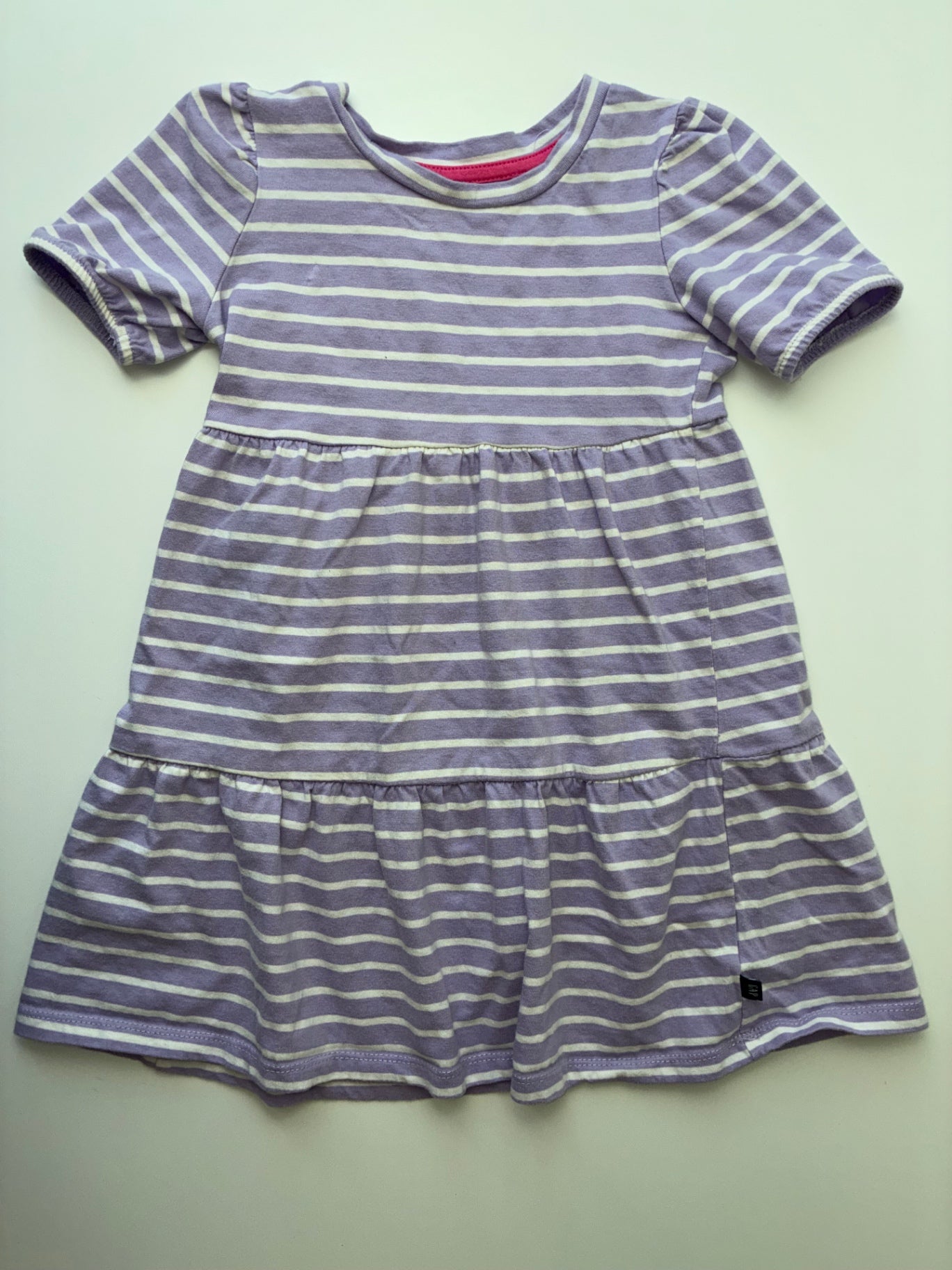 Gap Kids Dress - Purple Striped 100% Cotton | size 4T