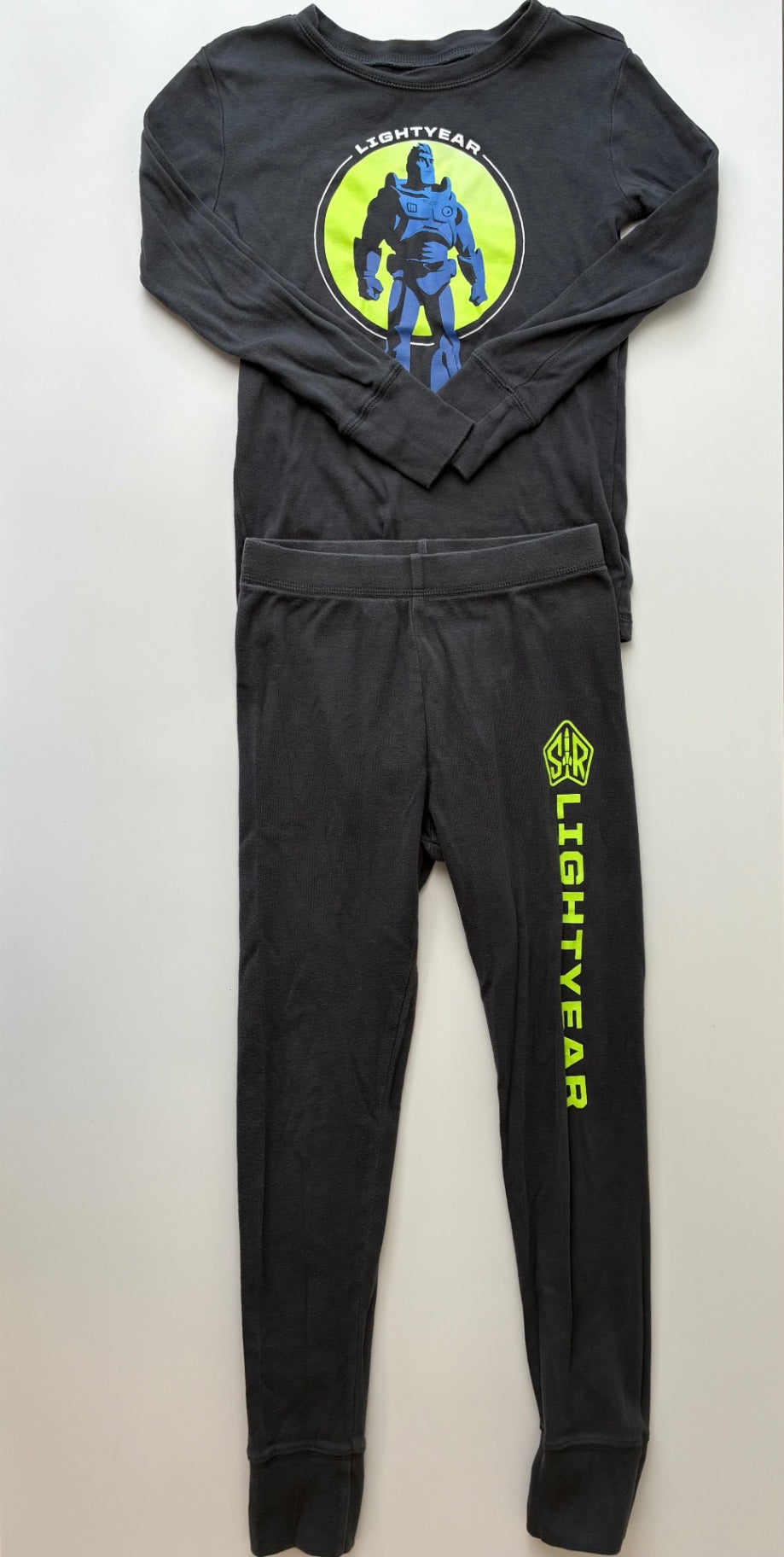 Gap Kids 2 Piece Ensemble - Gray Buzz Lightyear Pajamas | size 8