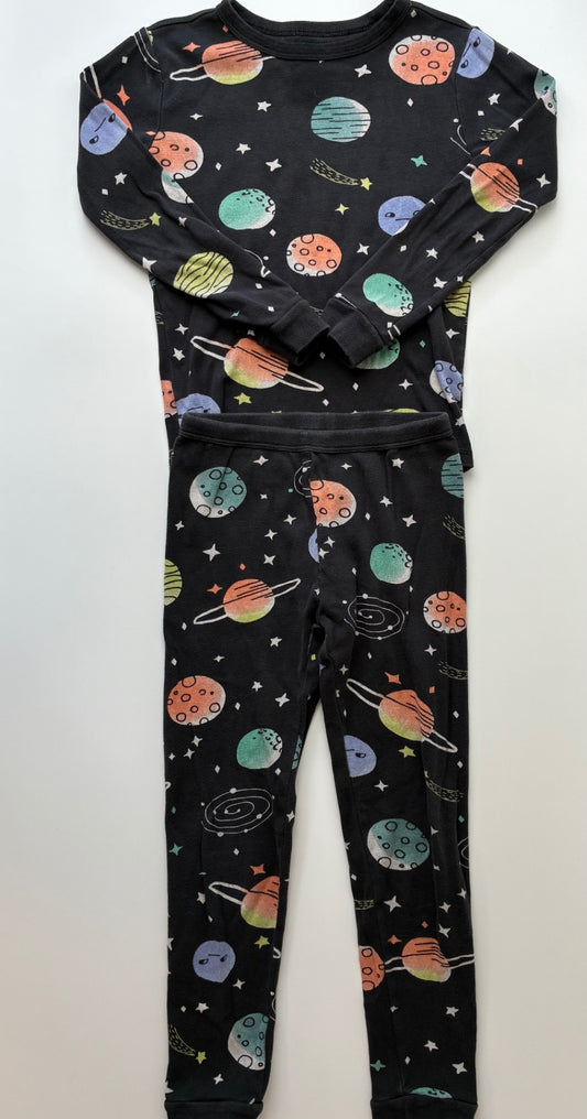 Tea 2 Piece Ensemble - Black Planet Long Pajamas | size 8