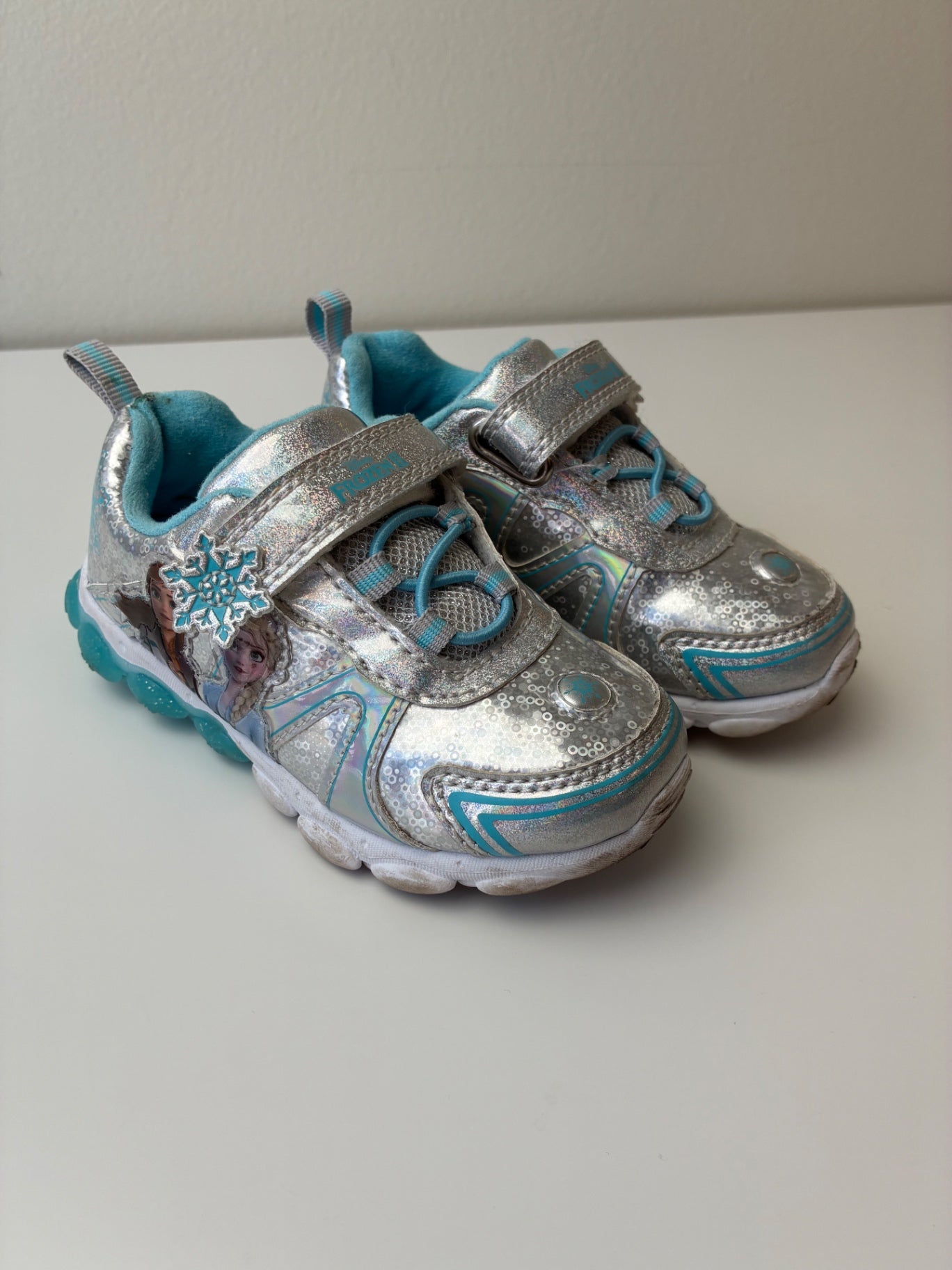 Disney Shoes - Silver Frozen II Light Up Sneakers | size Shoe 8