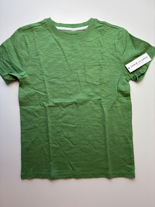 Janie and Jack T-Shirt - Green Heathered | size 12