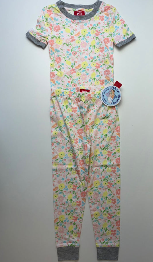 Family PJs 2 Piece Ensemble - Pink Floral Pajamas 100% Cotton | size 5T