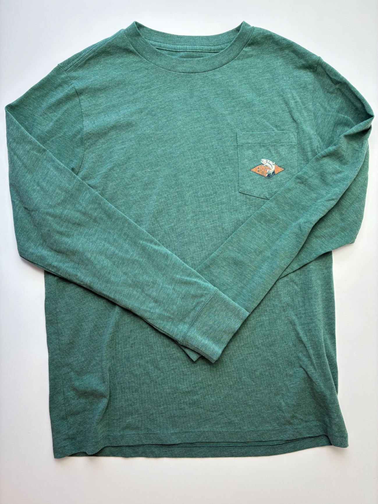 Vineyard Vines Long Sleeve T-Shirt - Green Heathered | size 12/14