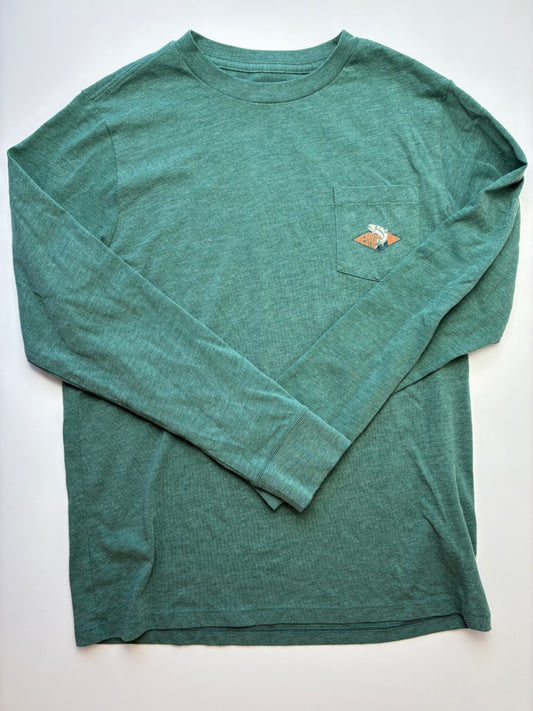 Vineyard Vines Long Sleeve T-Shirt - Green Heathered | size 12/14