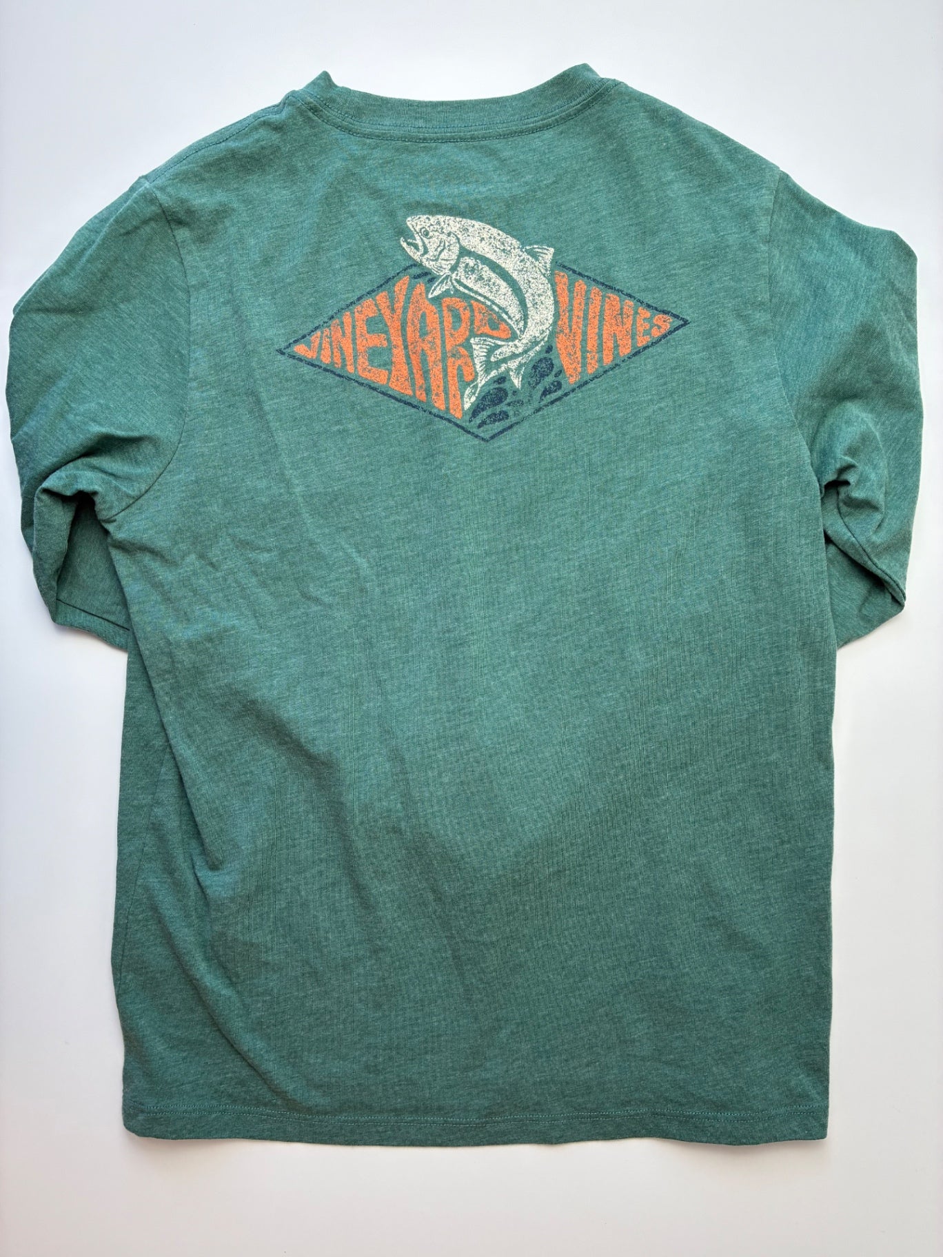 Vineyard Vines Long Sleeve T-Shirt - Green Heathered | size 12/14