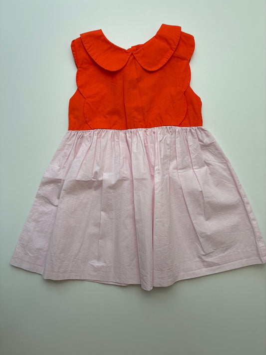 Jacadi | 24 Months | Dress - Multi-Color - orange and pink