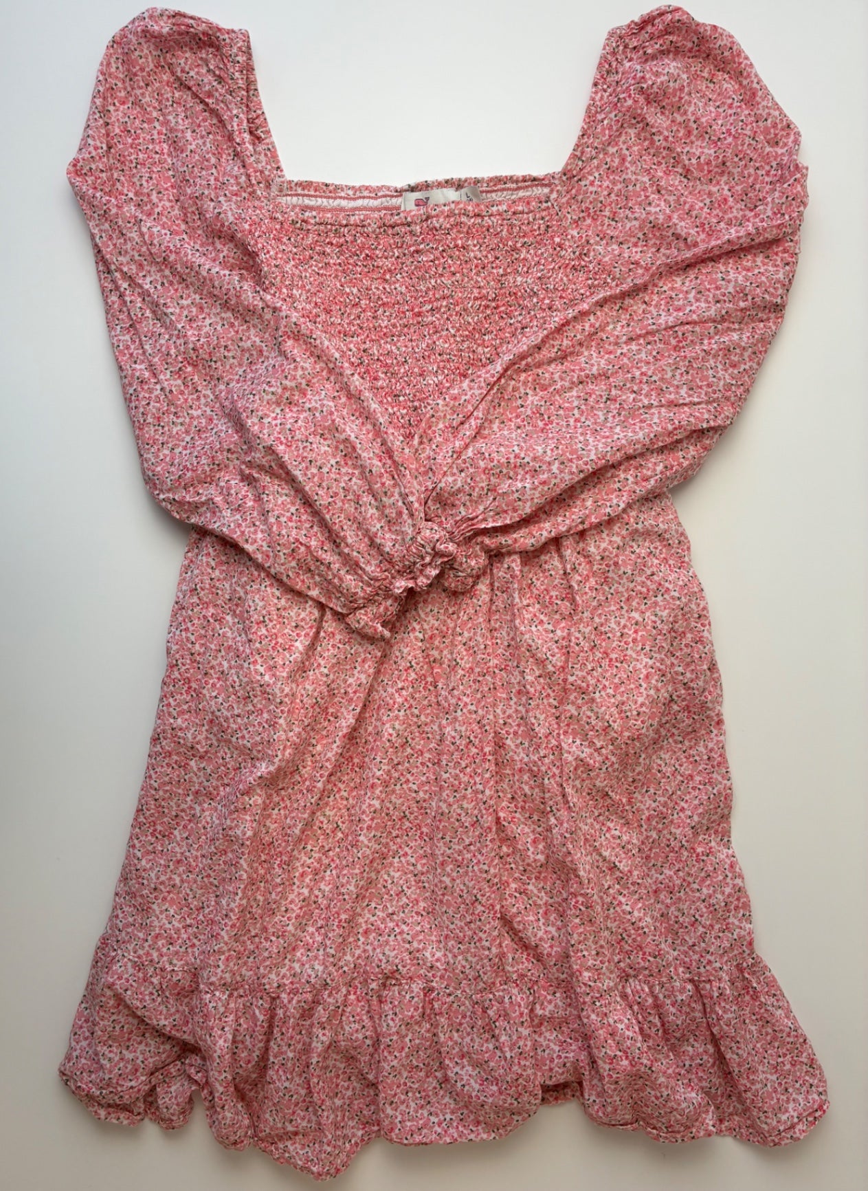 Vineyard Vines Dress - Pink Floral Smocked | size 14